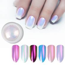 Holographic Neon Symphony Pearl Mirror Nail Powder Glitter Dust Nails Art UV Gel Polish Chrome Pigment Nail Decorations 2024 - buy cheap