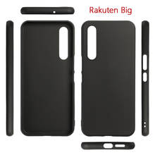 Funda de teléfono para Rakuten, carcasa grande de silicona suave mate de 6,9 pulgadas y TPU de calidad, negra 2024 - compra barato