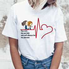 Greys Anatomy t shirt women ulzzang casual print japanese t-shirt harajuku 2024 - buy cheap