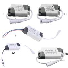 Controlador de corriente AC85-265V LED, adaptador de fuente de alimentación, transformador para Panel de luz, 1-3W 4-7W 8-12W 12-18W 18-25W 2024 - compra barato