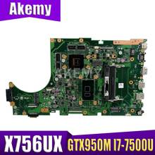 Placa-mãe para computador, usada, para asus xobserv756ux x756snap x756uxk x756k 2024 - compre barato