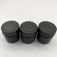 Frascos de creme redondos pretos, frascos recipientes pote pote vazio de plástico de cosméticos caixa de amostra para arte de unha gel glitter de armazenamento com 10 peças 2024 - compre barato