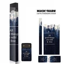 Magic Shark  Fashion Electronic Cigarette Sticker PVC Skin Full Film For Juul Sticker Case Sleeve Cover 2021 New Arrival 2024 - buy cheap