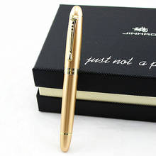 Чернильная Золотая авторучка Iraurita Jinhao 450, полностью металлические золотые ручки с зажимом для письма, канцелярские принадлежности для офиса и школы 2024 - купить недорого