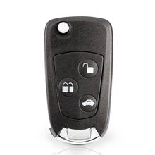 Whatskey capa de chave remota dobrável com 3 botões, capa de substituição para ford mondeo focus festiva ka c max 2024 - compre barato