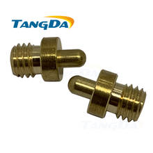 Tangda pogo pin connector D 10*16.8 Hmm spring 3A No plating 0u" gold copper C3604 260g M8 Screw thread 2024 - buy cheap