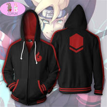 COFUN-Sudadera con capucha y cremallera para hombre y mujer, suéter unisex de Anime BORUTO, Uzumaki, el mismo párrafo, Cosplay 2024 - compra barato