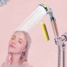 Zhang Ji Autumn SPA Shower Head Vitamin C Scent Essence Rose Water Saving Anion Filter Water Softener Skin care Shower head 8cm 2024 - buy cheap
