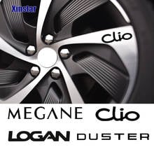 4pcs Car Wheel Rim Sticker For Renault Dacia Clio ZOE duster Megane TWINGO Logan KADJAR Scenic Car styling 2024 - buy cheap