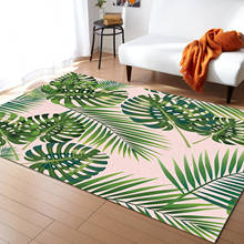 Tropical Jungle Leaves Carpets for Living Room Household Bedside Rug Sofa and Coffee Table Blanket Office Floor Mat 2024 - buy cheap