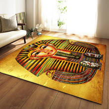 Momia-alfombra de área antideslizante para el hogar, tapete grande con temática de Cleopatra egipcia, Retro, para decoración de sala de estar y dormitorio 2024 - compra barato
