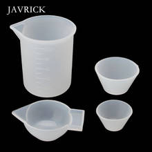 4 piezas de silicona tazas de mezcla tazas de medición 100ml 10ml DIY resina joyería herramientas Kit DIY accesorios fabricación de joyas herramientas 2024 - compra barato