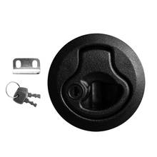 Round 2'' Flush Pull Slam Latch with Keys for Boat Deck Hatch 1/4'' Door - Locking Style 2024 - buy cheap