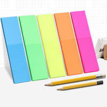 100 sheets fluorescent paper self-adhesive notepad sticky notes it marker sticky note notes family and office use school supplie 2024 - buy cheap