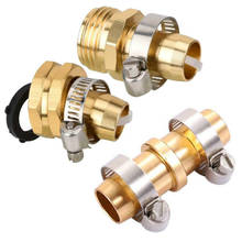 1 conjunto de jardim cobre mangueira conjunta 3/4 "jardim bronze reparação final kit mangueira conector macho fêmea conector mender conjunto para tubo 2024 - compre barato