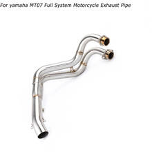 Motorcycle Exhaust Full System Muffler Front Header Pipe Tube Slip-On For yamaha MT07 MT-07 FZ-07 MT07 FZ07 2024 - buy cheap