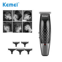 Kemei Steel Cordless Hair Trimmer USB Electric Men Shaving Clipper Professional Cutter Classic Retro Oil Head Grooming Mower 2024 - buy cheap