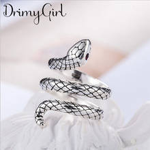 Charming Open Big Snake Ring for Women Vintage Boho Party Rings Gothic Punk Jewelry Gifts for Girls 2021 2024 - buy cheap