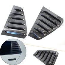 Car Rear Side Window Louver Side Vent Cover Carbon Fiber Style For Volkswagen Golf 7 2012 2013 2014 2015 2016 2017 2018 2019 2024 - buy cheap