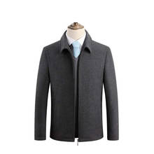 Casaco de lã masculino grosso, casaco casual de inverno corta-vento quente e jaqueta de veludo 2024 - compre barato