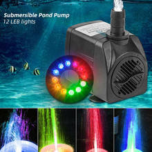 Bomba de agua sumergible con 12 luces LED para fuente, piscina, jardín, estanque, B1 2024 - compra barato