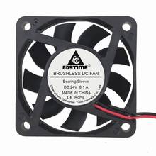 5pcs Gdstime 6015 24V 2Pin Brushless DC Exhaust Cooling Fan 6cm 60mm 60x60x15mm Equipment Cooler PC Laptop Computer Cooler Fan 2024 - buy cheap