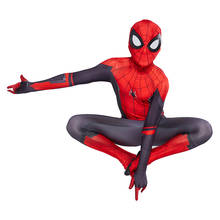 Disfraz de Spiderman para niños, traje de Peter Parker de superhéroe, mono Zentai, para Halloween 2024 - compra barato