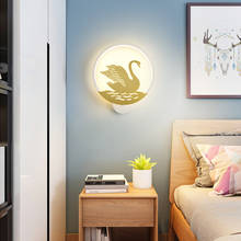 FSS Nordic Wall Lamp Deer Cute Pattern Round LED Children's room Bedroom Bedside Aisle Decorative Wall Lamp 2024 - buy cheap