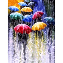 KEXINZU 3D Diamond Painting "Umbrella" DIY Full Rhinestones Drill Cross-stitch Kits Square Round Diamond Embroidery Mosaic Y3455 2024 - buy cheap