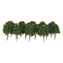 20x Dark Green Model Trees N Scale Train Layout Wargame Scenery Diorama 7.5cm 2024 - buy cheap