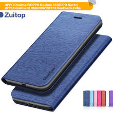 Funda de cuero para OPPO Realme 6 6S, carcasa con tapa para OPPO Realme 6i RMX2002 6i India OPPO Narzo, carcasa trasera de silicona suave 2024 - compra barato