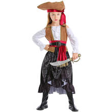 Umorden роскошный костюм Swashbuckler панк Пиратская девушка косплей фантазия Хэллоуин костюмы для детей 2024 - купить недорого