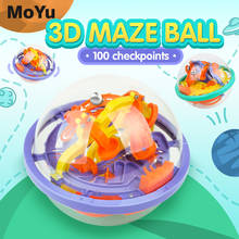 Moyu Space Mission Maze Ball 100 Obstacles 132mm magic Cubes Professional 3D Puzzle Ball Magic Brain Teaser Kids Christmas gifts 2024 - buy cheap