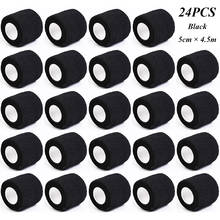24PCS Black Tattoo Grip Bandage Cover Wraps Tapes Nonwoven Waterproof Self Adhesive Finger Protection Tattoo Accessories Supply 2024 - buy cheap