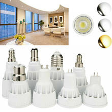 Bombilla LED COB MR16 CC de 12V, GU10, GU5.3, E12, B15, E27, E14, B22, 7W, 9W, 12W, lámpara brillante para el hogar, reemplaza 30W, 50W, 70W, 85-265V 2024 - compra barato