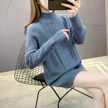 Suéteres largos de punto para mujer, ropa Vintage de moda coreana, primavera, otoño e invierno, talla grande, 2021 2024 - compra barato