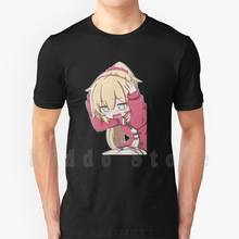 Akai Haato-Camiseta de algodón para hombre, Camiseta con estampado artesanal, Haachama Akai Haato Virtual, Youtube, Hololive, Vtuber, Kiiryu Coco, Pekora 2024 - compra barato