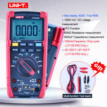 UNI-T Digital Multimeter Auto Range VFC True RMS Tester Anti-burn AC DC Voltmeter Ammeter Duty Cycle Multi Meter UT15B UT17B Pro 2024 - buy cheap