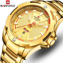 NAVIFORCE мужские часы лучший бренд класса люкс Модные Кварцевые водонепроницаемые мужские часы спортивные золотые военные наручные часы Relogio Masculino 2024 - купить недорого