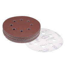 uxcell 20Pcs 5 Inch 8 Hole Hook and Loop Sanding Disc 800 Grit Flocking Sandpaper Random Orbital Sander Paper 2024 - buy cheap