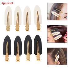 Black Seamless No Bend Hair Clips Barrettes, No Mark Pin Curl Clip, Makeup No Crease Hair Clip, Hair Styling Bang Clips 2024 - buy cheap