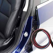 Уплотнение для автомобильной двери полосатая наклейка резиновые уплотнения для Tesla Model3 резиновое уплотнение звукоизолированный шум дверь багажник крышка грузовика АБ стойка 2024 - купить недорого