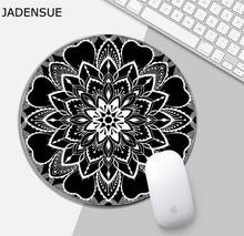 Desk Mats Mouse Pad Flower Laptop Mouse Mat Mousepad Round Mandala Computer Keyboard Pad Deskpad Office Accessories 2024 - buy cheap