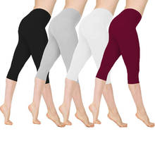 3/4 Yoga Pants Women Calf-length Pants Capri Pant Sport Leggings Women Fitness Yoga Gym High Waist Leggins Black Drop Shipping 2024 - buy cheap