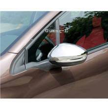 Moldura de espelho retrovisor para peugeot, 2 peças, decoração abs, retrovisor, modelo de vidro, modelos 2008, 2014, 2015, 2016 e 2017 2024 - compre barato