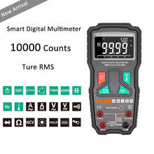 Multímetro Digital inteligente de 9999 recuentos, medidor de corriente de voltaje CA y CC, frecuencia de diodo de temperatura de capacitancia con linterna 2024 - compra barato