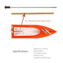 Feilun-piezas de repuesto para barco teledirigido, eje de hélice de FT009-11, para Feilun FT009, Original 2024 - compra barato