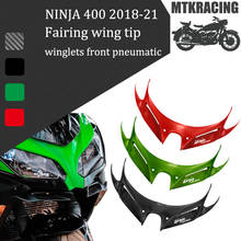 Mtkracing-carenagem aerodinâmica para motocicleta frontal, para kawasaki ninja 250, proteção, fibra de carbono 2024 - compre barato