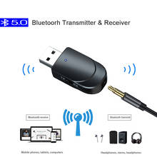 Bluetooth 5.0 Receiver Transmitter 2 in 1 Mini Stereo Audio Bluetooth AUX RCA USB 3.5mm Jack For TV PC Car Kit Wireless Adapter 2024 - buy cheap