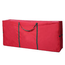 Nosii-Bolsa de almacenamiento de árbol de Navidad Artificial, 165x38x74cm, con asas, con cremallera, para árboles desmontados de hasta 9 pies de altura 2024 - compra barato